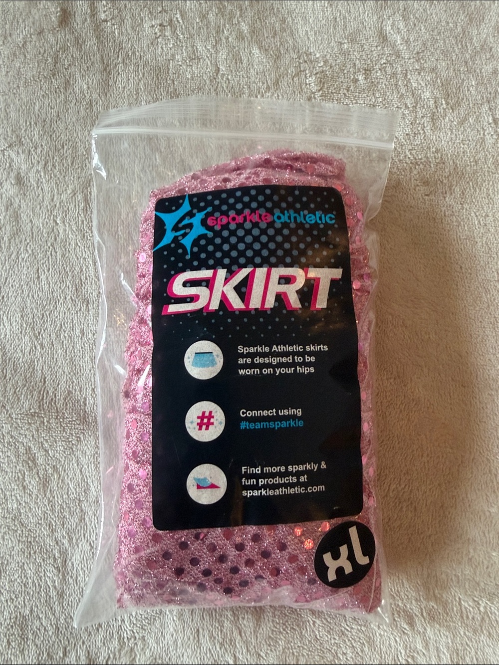 Sparkle Athletic Sequins Running Skirt - Size XL